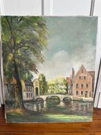 schilderij - olie op doek - Brugge - M Van Loocke, Ophalen