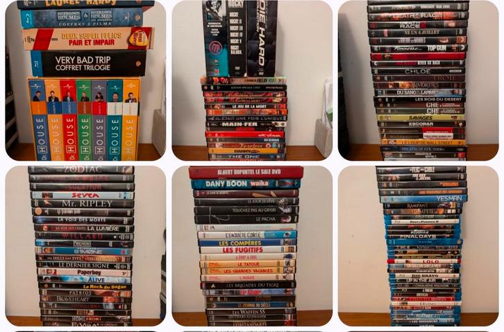 DVD et blu-ray divers voir liste, CD & DVD, Blu-ray, Utilisé, Autres genres, 3D, Coffret, Envoi
