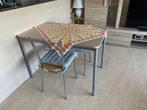 Eettafel met 2 stoelen, Huis en Inrichting, Tafels | Eettafels, Ophalen, 100 tot 150 cm, 50 tot 100 cm, Zo goed als nieuw