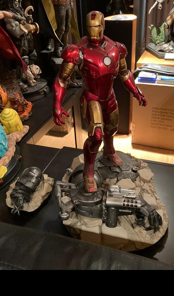 Iron man exclusive Sideshow Prime 1 studio, Collections, Statues & Figurines, Comme neuf, Enlèvement