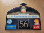 Oude plaquette van Royal Vetran Car Club België 1986, Ophalen of Verzenden, Gebruikt, Reclamebord