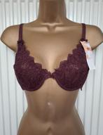 BH in Prachtige Aubergine Doorzichtige Kant 70B en 75B, Steffy Lingerie, Ophalen of Verzenden, Overige kleuren, BH