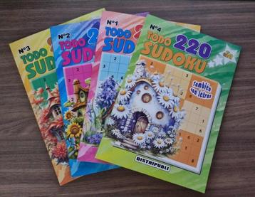 sudoku, 4 boekjes met telkens 220 kaders beschikbaar voor biedingen