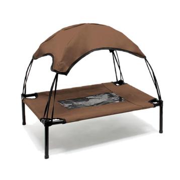 Hondenbed "Outdoor" met zonnedak | Maat S | Bruin disponible aux enchères