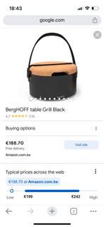 Berghoff table grill, Tuin en Terras, Houtskoolbarbecues, Nieuw, BerghOFF