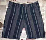 W 28 short Hollister blauw gelijnd zachte stof classic fit, Maat 46 (S) of kleiner, Gedragen, Blauw, Ophalen of Verzenden