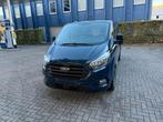 FORD TRANSIT CUSTOM 2.0 TDCI 2020 104000KM AC KEURING EURO6D, Auto's, Stof, USB, Blauw, 20 cc