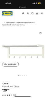 Kapstok / wandkapstok IKEA tjusing € 15,00, Huis en Inrichting, Zo goed als nieuw, Minder dan 100 cm, Hout, Ophalen