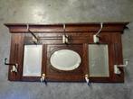 vintage kapstok met 3 spiegels, Huis en Inrichting, Ophalen, Gebruikt, Hout, Wandkapstok