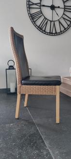6 loom keukenstoelen, Enlèvement, Autres matériaux, Noir, Cinq, Six Chaises ou plus