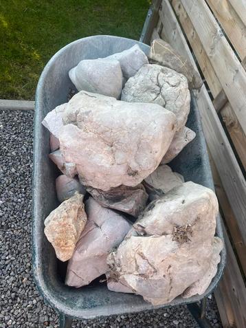 Witte stenen, Tuin en Terras, Ophalen, Gebruikt, Wit, Overige typen
