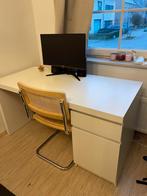 Bureau IKEA MALM wit, Huis en Inrichting, Ophalen, Gebruikt, Bureau