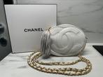 Sac vintage Chanel, Handtassen en Accessoires, Tassen | Damestassen, Ophalen, Zo goed als nieuw, Wit