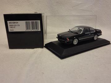 BMW 635 Csi E24 Zwart  Minichamps 1:43 1982-1987 430 025121 disponible aux enchères