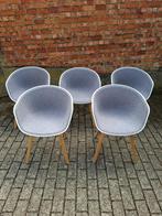 5 Hay stoelen model AAC22 grijze stof, Huis en Inrichting, Ophalen, Zo goed als nieuw, Grijs