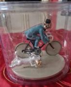 Tintin à vélo dans Lotus Bleu. Colorié, numéroté  sur 100ex, Ophalen, Kuifje, Nieuw