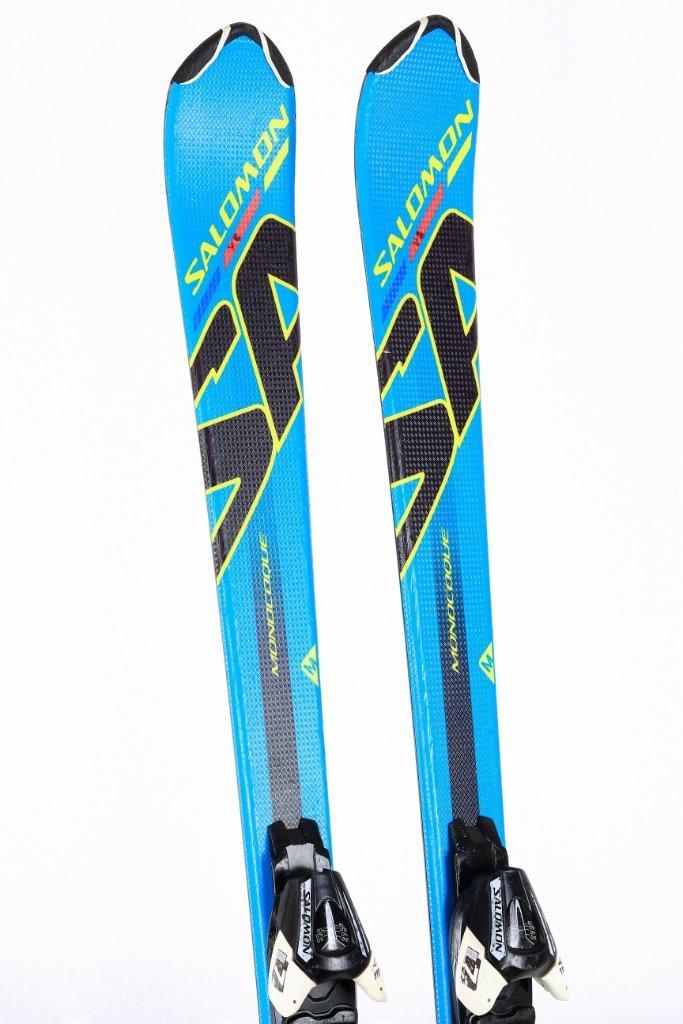 140 kinder ski's SALOMON Jr. KART, monoque, BLUE, Sport en Fitness, Skiën en Langlaufen, Gebruikt, Ski's, Ski, Salomon, Carve