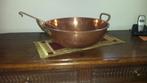 Antieke roodkoperen confituurbekken met dito schuimspaan, Ophalen, Koper
