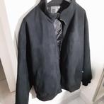 Veste italienne "La Sartoria" simili daim noir homme XXL, Enlèvement ou Envoi, Porté, Noir