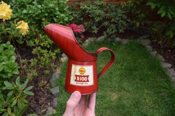 oude shell Oil kruik Jug 1963 shell olie blik kan beschikbaar voor biedingen