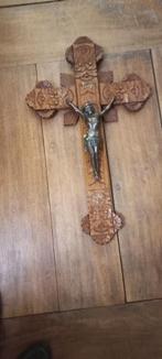 groot houten kruisbeeld, Antiek en Kunst, Antiek | Religieuze voorwerpen, Ophalen