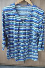 Blauw geprinte bloes (K676), Kleding | Dames, T-shirts, Maat 38/40 (M), Blauw, Ophalen of Verzenden, Zo goed als nieuw