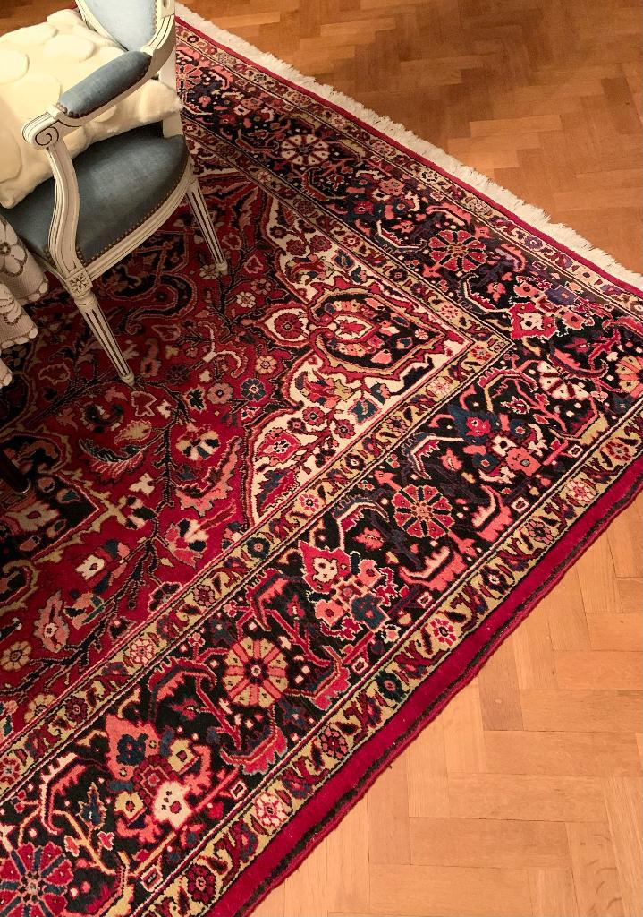 Grand tapis persan Ahar noué à la main — 355  252 cm, Maison & Meubles, Ameublement | Tapis & Moquettes, Utilisé, 200 cm ou plus