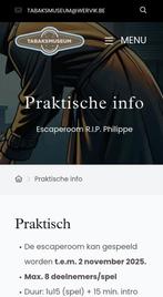 5 tickets Escaperoom R.I.P. Philips Wervik, Tickets en Kaartjes, Evenementen en Festivals