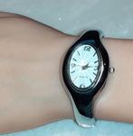 horloge dames zilver cuff Quartz, Verzenden, Nieuw, Zilver, Staal