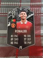 Voetbalkaartje (37cmx25cm) - Ronaldo/ManU, Zo goed als nieuw, Poster, Plaatje of Sticker, Ophalen