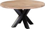 ronde tafel, Ophalen, Rustiek, 150 tot 200 cm, Rond