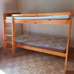 stapelbed, retro, massief grenenhout, Huis en Inrichting, Slaapkamer | Stapelbedden en Hoogslapers, Ophalen, Gebruikt, Tweepersoons