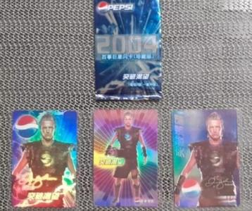 Pepsi Cola+David Beckham+3 kaarten van David Beckham  beschikbaar voor biedingen