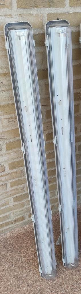 Verlichtingsarmaturen neon, Doe-het-zelf en Bouw, Bouwverlichting, Gebruikt, Armatuur, Ophalen
