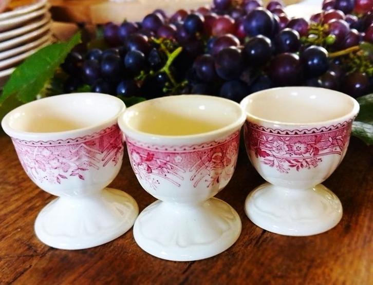 Villeroy & Boch. Burgenland. Eierdopjes en schaaltje, Antiek en Kunst, Antiek | Servies los, Ophalen of Verzenden