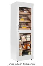 HUMIDOR KAST KABINET ADORINI ROMA WIT 6000 SIGAREN     h193, Verzamelen, Rookartikelen, Aanstekers en Luciferdoosjes, Verzenden