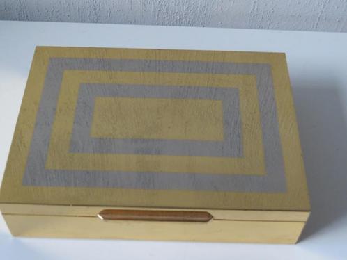 Vintage Italian messing doos stijl Willy Rizzo, Antiek en Kunst, Curiosa en Brocante, Ophalen of Verzenden