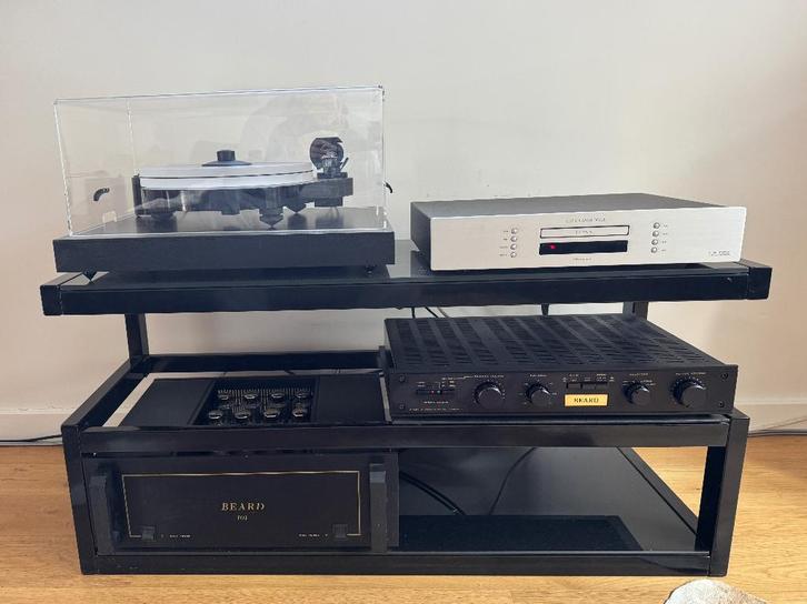 High Fidelity-systeem met buizen + draaitafel, Audio, Tv en Foto, Stereoketens, Zo goed als nieuw, Cd-speler, Speakers, Ophalen