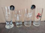 4 diverse Bierglazen S-pils, Van den bossche, Ophalen of Verzenden, Zo goed als nieuw, Glas of Glazen, Overige merken