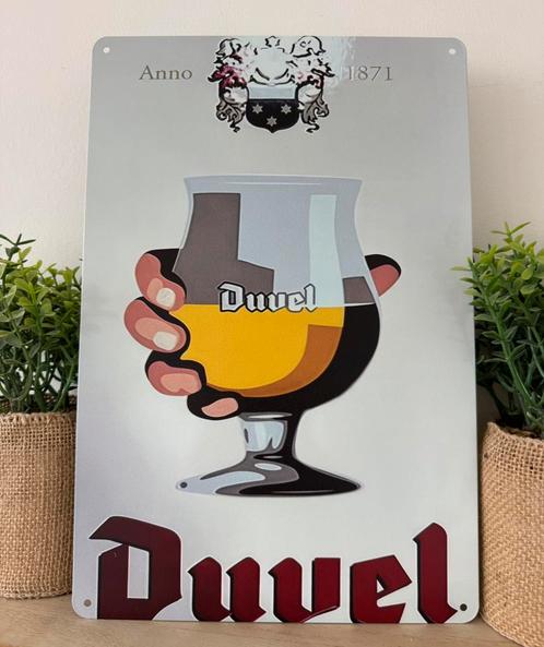 Metalen reclamebord Duvel, Verzamelen, Biermerken, Nieuw, Reclamebord, Plaat of Schild, Duvel, Ophalen of Verzenden