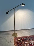 Koperkleurige staande lamp, richtbaar, met dimmer, Huis en Inrichting, Ophalen, Gebruikt, Metaal, 150 tot 200 cm