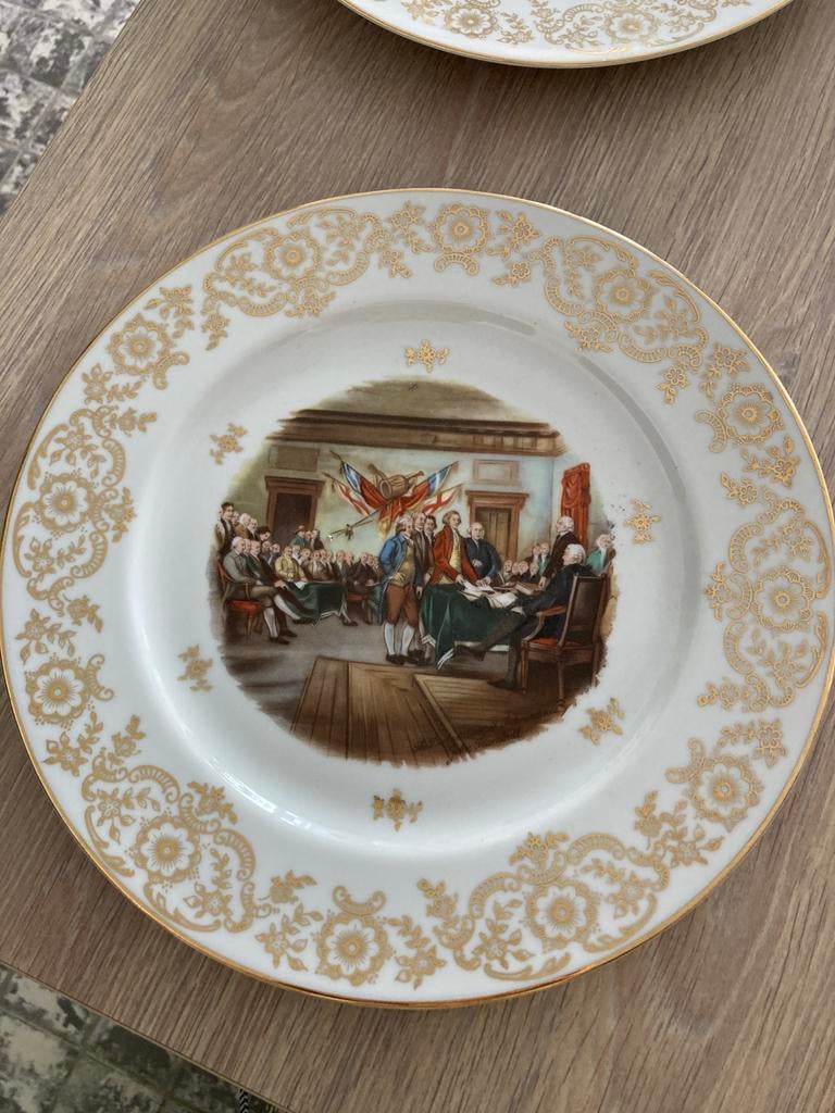 Plaque de la Déclaration d'indépendance américaine, 1819, Antiquités & Art, Antiquités | Porcelaine, Enlèvement ou Envoi
