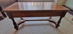 Massieve eiken salontafel – landelijke stijl, jaren 50/60, Huis en Inrichting, Tafels | Salontafels, Ophalen, 100 tot 150 cm, Eikenhout