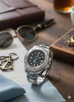 ​Prachtig Fredric horloge - Zilver & Zwart - Nieuwstaat, Handtassen en Accessoires, Horloges | Heren, Overige merken, Staal, Staal