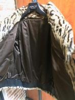 Korte Dames Bontjas Leopard, Kleding | Dames, Jassen | Winter, ANDERE, Overige kleuren, Maat 42/44 (L), Nieuw