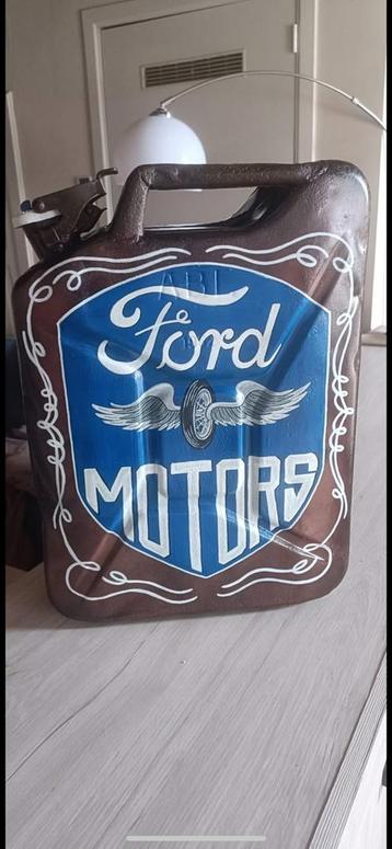 Handgeschilderde jerrycan ford motors beschikbaar voor biedingen
