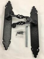 deurbeslag , zwart, deurplaat., Ophalen of Verzenden, Nieuw