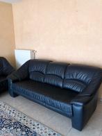 3 Lederen zetels (1 relax zetel), Huis en Inrichting, Zetels | Zetels, Ophalen, Zo goed als nieuw