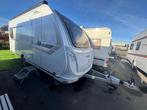 Knaus Südwind 500 PF met luifel en mover, Caravans en Kamperen, Caravans, Vast bed, 7 tot 8 meter, Bedrijf, Treinzit