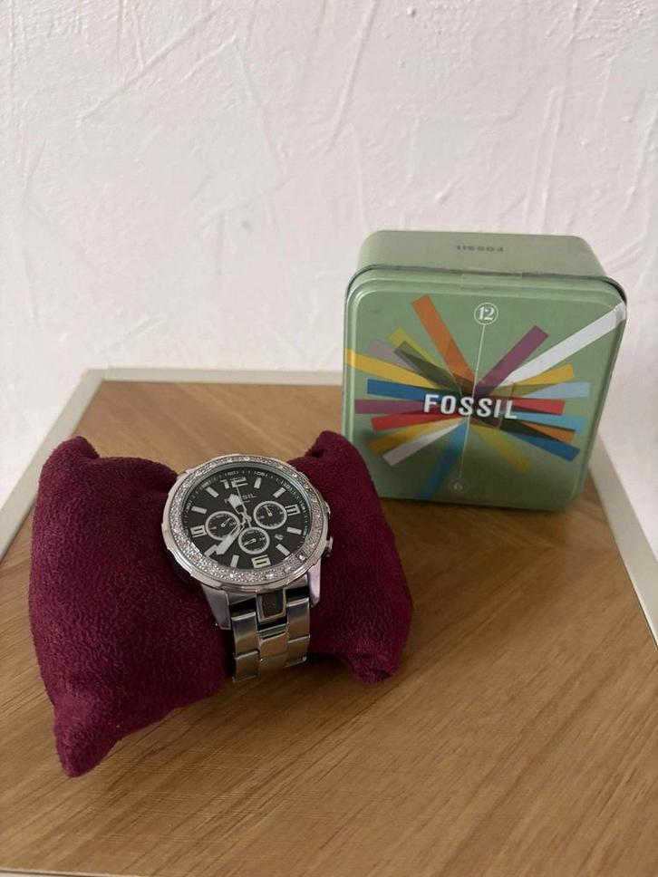 Montre Fossil, Handtassen en Accessoires, Horloges | Heren, Staal, Staal, Ophalen of Verzenden